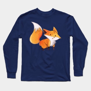 Cute Watercolor Fox Long Sleeve T-Shirt